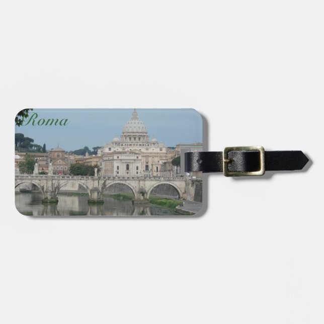 Roma luggage tag personalize (Front Horizontal)