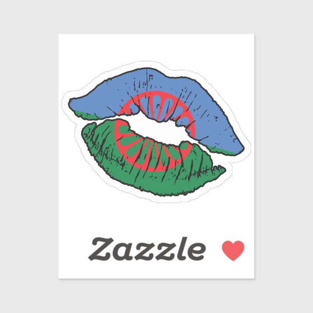 Roma Romani Lipstick Love Flag (Sheet)