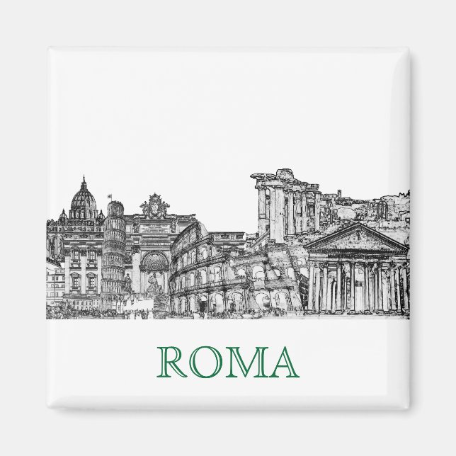 Roma, Rome... travel souvenir gifts Magnet (Front)