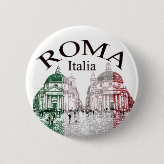 Roma Stamped 2 Inch Round Button