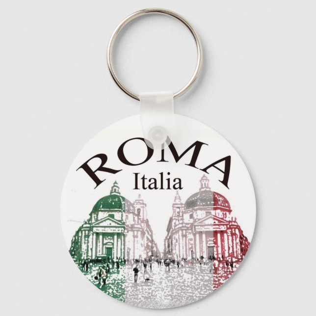 Roma Stamped Keychain (Front)