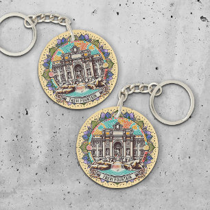 Roma Whispering Fountain Keychain