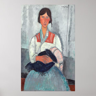 Roma Woman - Amedeo Modigliani Poster d'Art