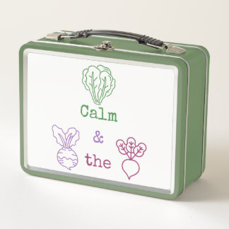 Romaine Calm & Turnip the Beet Metal Lunch Box