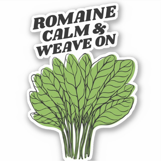 Romaine Calme & Tissage Sur Sticker (Devant)