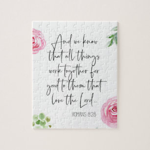 Romains 8:28 Bible Verse Puzzle