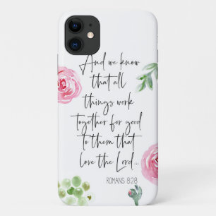 Romains 8:28 KJV iPhone 11 coque