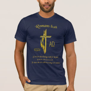 Romains 8:28 T-shirts chrétiens