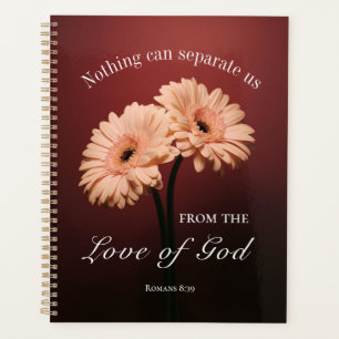 Romains 8 38-39 Amour de Dieu Bible Verse Rose Flo