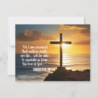 Romains 8:38-39 Écriture Carte postale