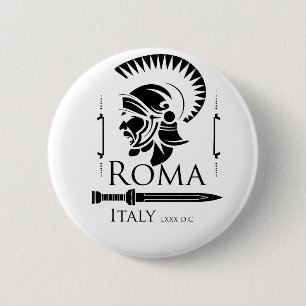 Roman Army - Legionary with Gladio 2 Inch Round Button