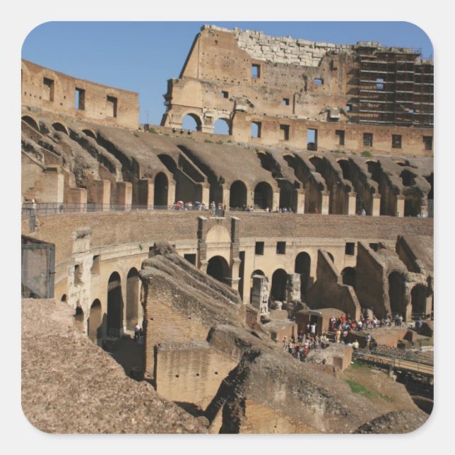 Roman Art. The Colosseum or Flavian Square Sticker (Front)