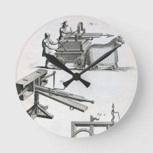 Roman Ballistic Machinery, from the 'Encyclopedie Round Clock