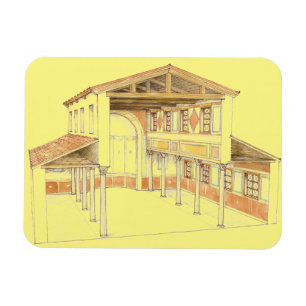 Roman basilica magnet