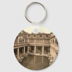 Roman Baths and Abbey II, Bath, Somerset, England Keychain