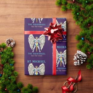 Roman Catholic Archangel St Michael  Wrapping Paper
