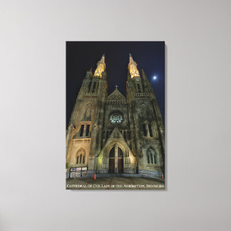 Roman Catholic Cathedral Church Architecture Canvas Print