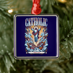 Roman Catholic Church Since AD33 Jesus Christ Metal Ornament