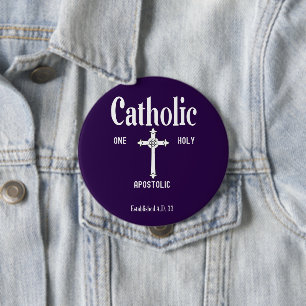 Roman Catholic gift 4 Inch Round Button