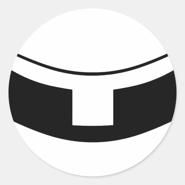 Roman Catholic Priest's Collar Classic Round Sticker (Front)