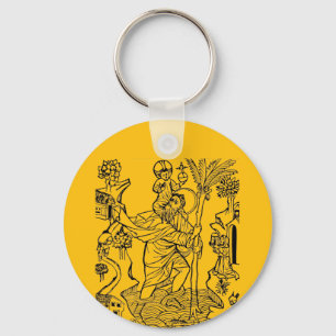Roman Catholic Saint Christopher Keychain