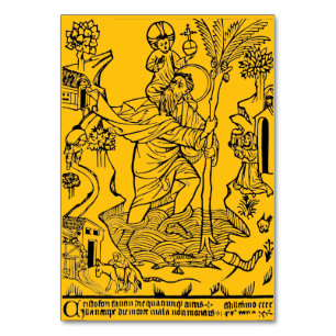 Roman Catholic Saint Christopher Table Number