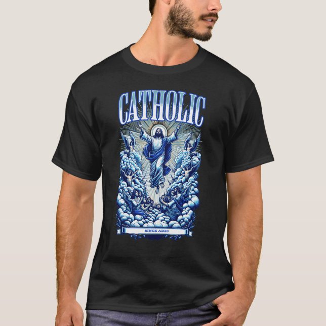 "Roman Catholic Since AD 33" Legacy of Faith T-Shirt (Front)