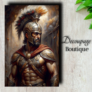 Roman Centurion Decoupage Tissue Paper