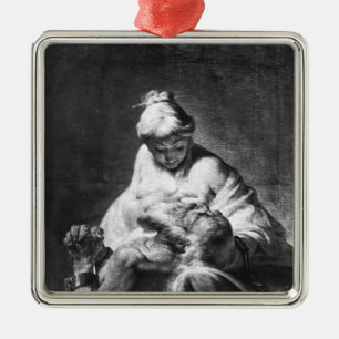 Roman Charity Metal Ornament