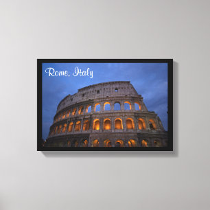 Roman Colosseum at Night Canvas Print