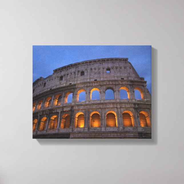 Roman Colosseum at Night Canvas Print (Front)