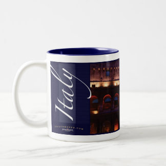 Roman Colosseum at Night Two-Tone Coffee Mug