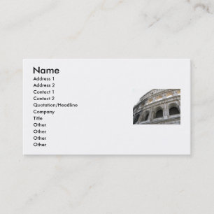 Roman Colosseum Colosseum Business Card
