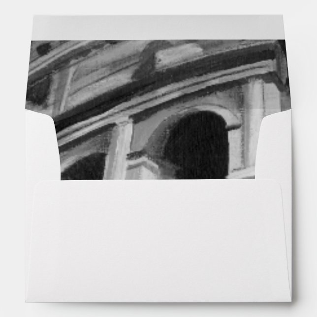 Roman Colosseum with Architectural Drawings Envelopes (Back (Bottom))