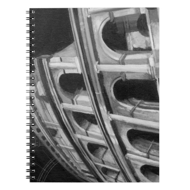 Roman Colosseum with Architectural Drawings Notebook (Front)