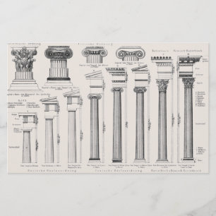 Roman Columns Types Architectural Drawing