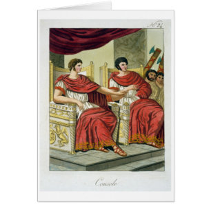 Roman Consuls, from 'L'Antica Roma', 1825 (colour