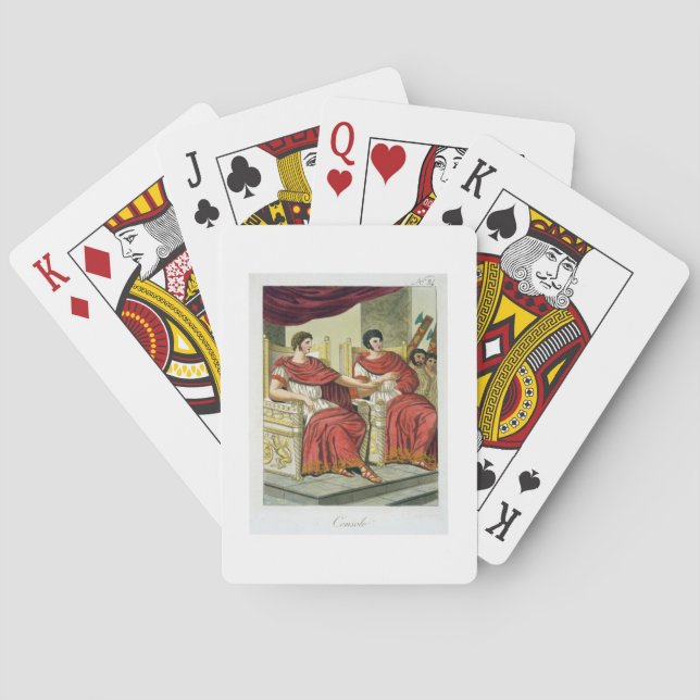 Roman Consuls, from 'L'Antica Roma', 1825 (colour Playing Cards (Back)