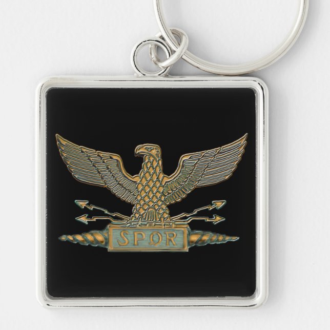 Roman Eagle Copper Keychain (Front)