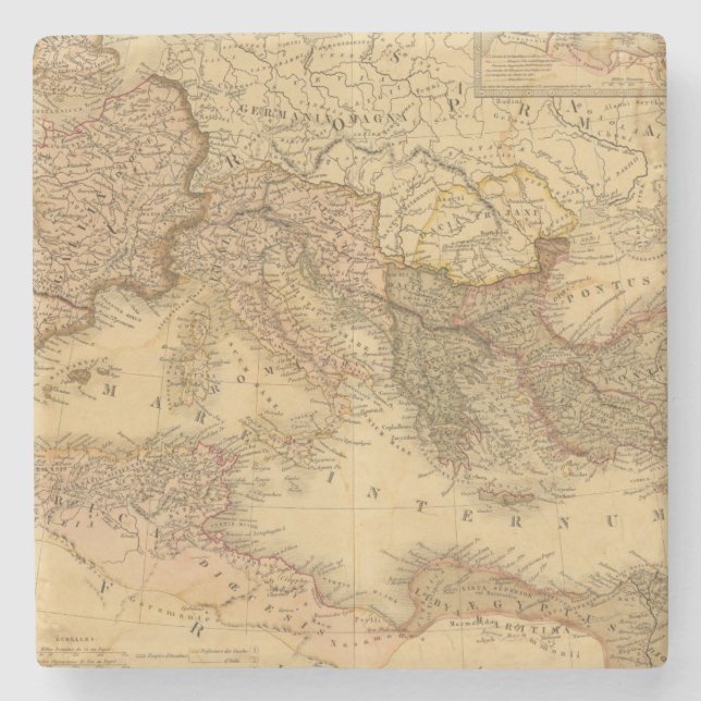Roman Empire 2 Stone Coaster (Front)
