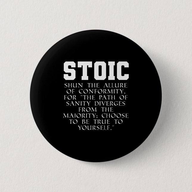 Roman Empire Book Quote Meditation Marcus Aurelius 2 Inch Round Button (Front)