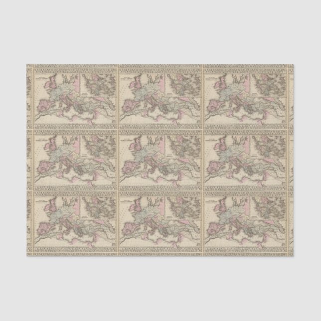 Roman Empire, Greece Tissue Paper (Front)