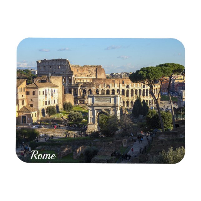 Roman forum and Colosseum Magnet (Horizontal)