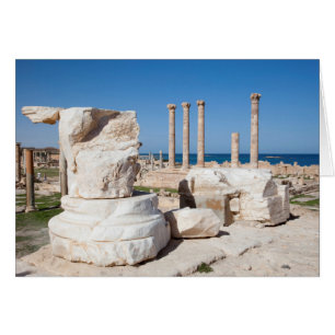 Roman Forum And Remains Of Statue, Sabratha, AZ