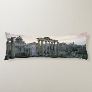 Roman Forum at dawn Body Pillow