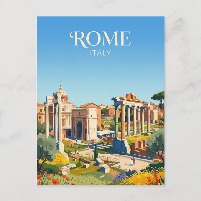 Roman Forum Italy Postcard (Front)