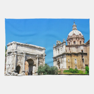 Roman forum kitchen towel