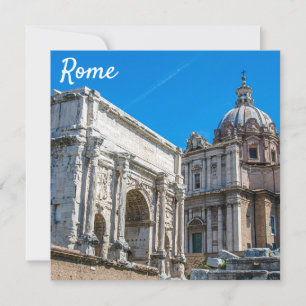 Roman Forum ruins in Rome, Italy