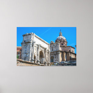 Roman Forum ruins in Rome, Italy Canvas Print
