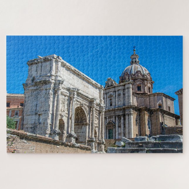 Roman Forum ruins in Rome, Italy Jigsaw Puzzle (Horizontal)